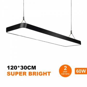 Buy Led Ceiling Panel Light 120x30cm 60w Black Body Suspended