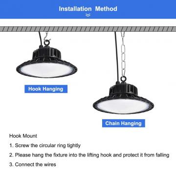 Industrial UFO Pendant LED Lamp, 100W High Bay Ceiling Light, 6000K 10000LM, Commercial LED Lights for Warehouse Workshop Garage Shop Lighting by Natur [Energy Class A++]